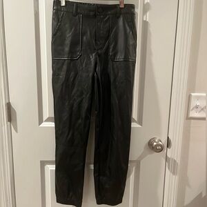 Kendall & Kylie Black faux Leather Trousers